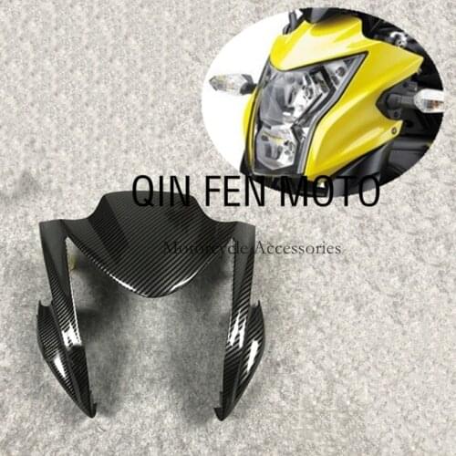 Carbon fiber paint Front headlight head cover fairing Fit For Kawasaki ER6N ER-6N 12 13 14 15 16