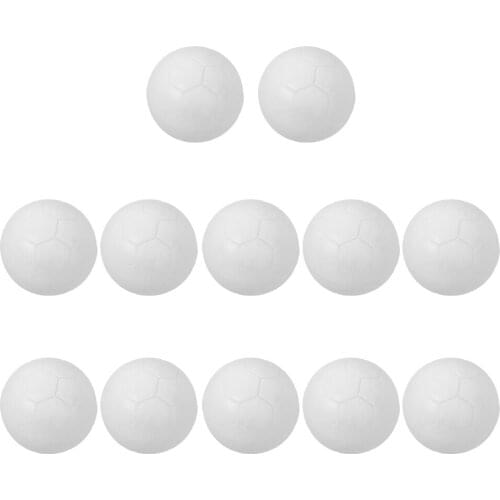 MagiDeal 12 Pieces 32mm White Soccer Table Football Foosball Balls Fussball Ball New