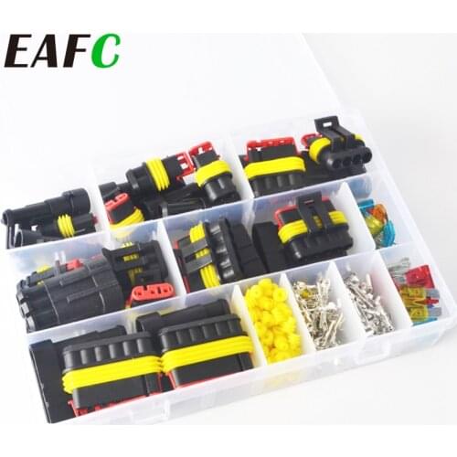 216Pcs 1-6 Pin Way Sealed Waterproof Electrical Wire Auto Connector Plug Set New Car Part Automotive Connectors