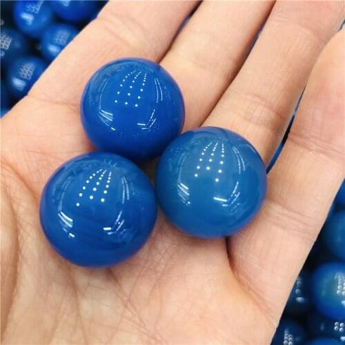 Natural gem blue agate agate ball crystal ball reiki healing ball home decor