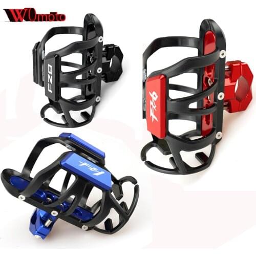 Newest Motorcycle Alloy Moto Drink Cup Stand For YAMAHA FAZER FZ1 FZ6 FZ8 FZ1N FZ1S FZ6S FZ8N Fz 1/6/8 Water Bottle Cage Holder