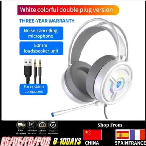 2021 Newest Cute Game Headphones Gaming Headsets Bass Stereo Over-Head Earphone 3.5mm Wired Headset PC Laptop With Microphones