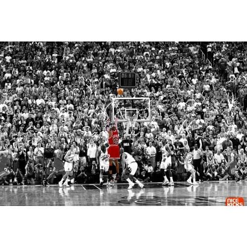 Basketball star Michael Jordan art print poster silk or canvas 16x24 24x36 inch living room bedroom decoration