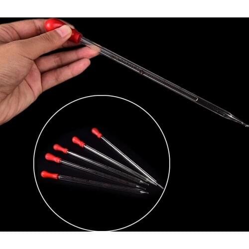 Rubber Bulb Lab Chemistry Dropper Dispensing Hot sale 1Pcs 0.5ml 1ml 2ml 3ml 5ml Glass Graduated Pipette with