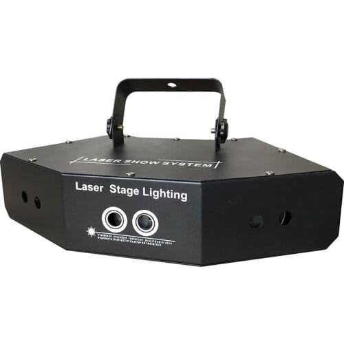 RGB laser effect light DMX color spot effect six lens LED scanning stage lighting disco laser projector