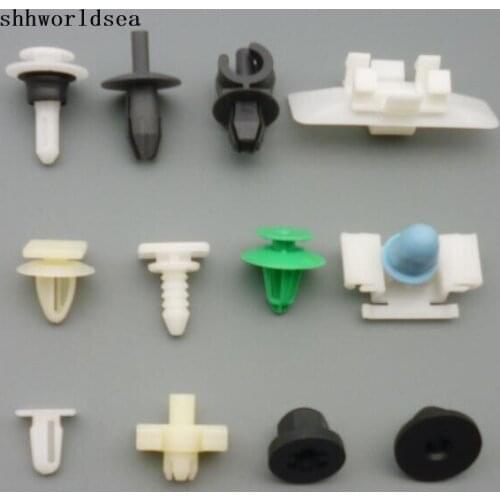 Shhworldsea 500pcs car fasteners retainer push type retainer plastic nut