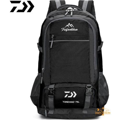DAIWA Fishing Bag Male Outdoor Sports Wear-resistant Waterproof Fishing Backpack Large Capacity Simple Travel Fishing Backpack