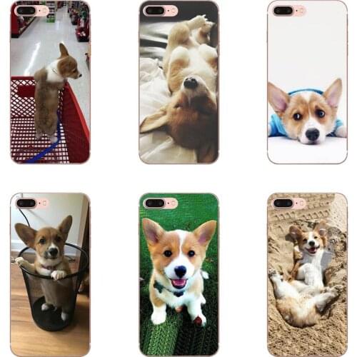 Corgi Puppy TPU Phone Case Cover For Huawei Mate 9 10 20 P P8 P9 P10 P20 P30 P40 Lite Pro Smart 2017