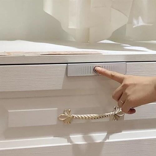 Fingerprint Lock For Drawer Cabinet Wardrobe Mini Smart Electric Lock Anti-theft Safe Door Locker Free Installation