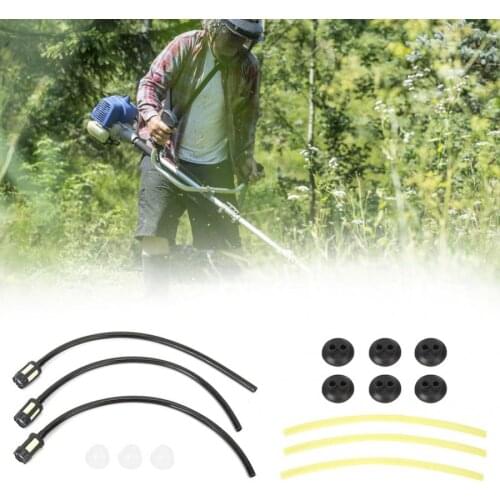 6Pcs Fuel Hose Line Pipe Assembly Replacement Accessories For Strimmer Lawn Mower