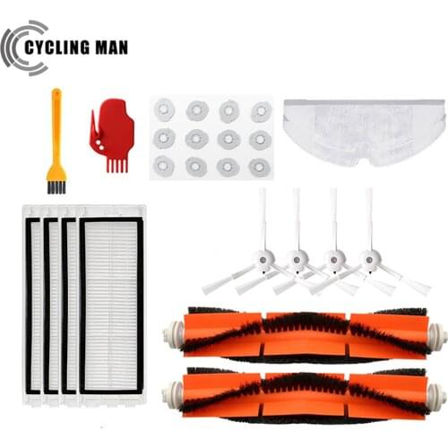For Xiaomi 1S MI Robot Vacuum Accessories Vacuum Cleaner Parts & For Roborock S50 S5 S6 Main Brush HEPA Filter Side Brush