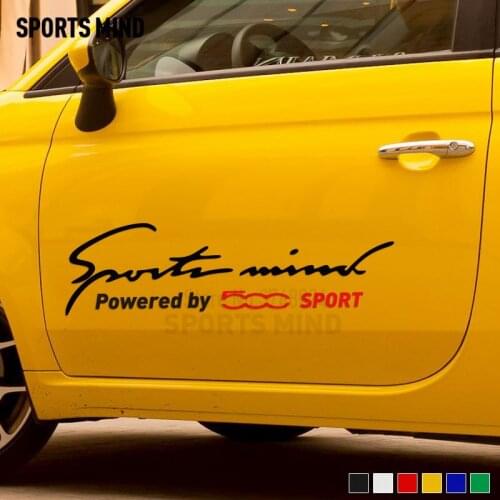 10 Pieces Customizable Sports Mind Car Styling Reflective Car Decal Sticker Exterior Accessories For ABARTH FIAT 500 Accessories