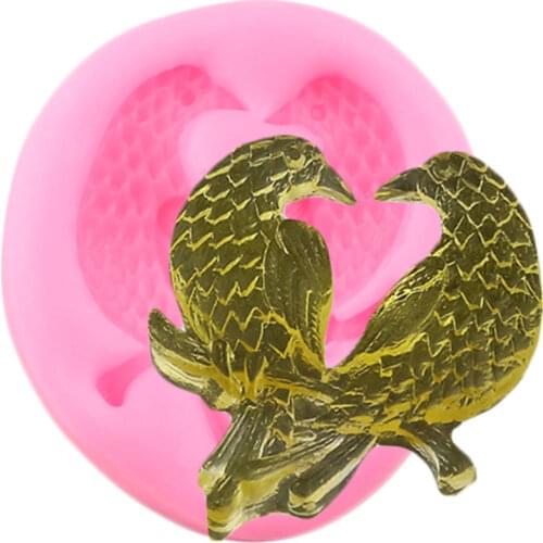 3D Birds Silicone Mold Wedding Cupcake Topper Fondant Cake Decorating Tools Jewelry Resin Clay Candy Chocolate Gumpaste Moulds