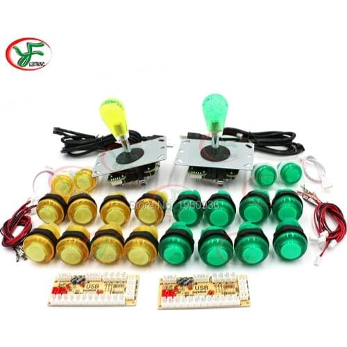 Arcade kit DIY Controller With Zero Delay USB Oval Board ball Joystick Push Button For PC Raspberry pi 1 2 3 MAME