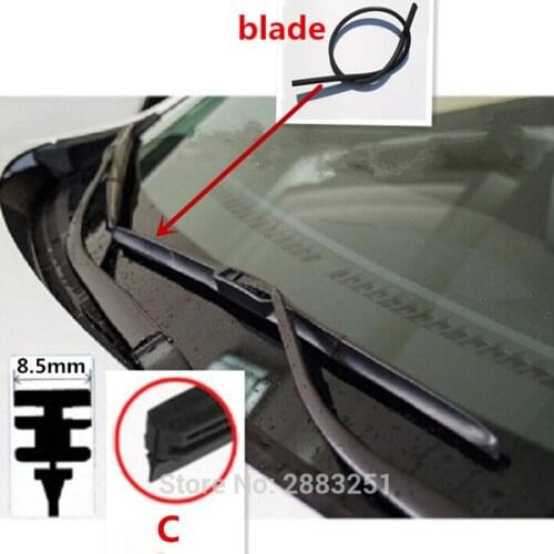 Free shipping Car Wiper Blade Insert Rubber strip(Refill) for HYUNDAI i30 ix25 35 creta solaris tucson accent car accessories
