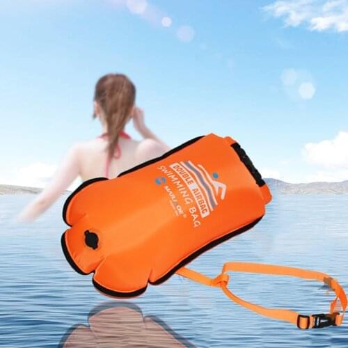 Safety Swimming Buoy Inflatable Float Bag Lifesaving Buoy Swimming Water Sport Kayaking Snorkeling Safety Float Air Dry Bag
