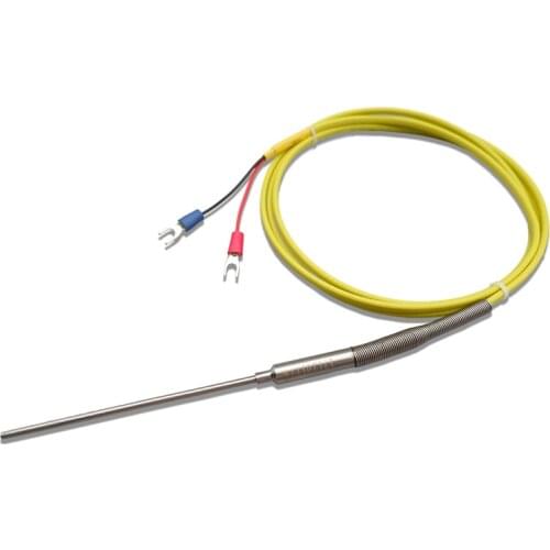 K Type Armored Thermocouple WRNK 191 High Temperature Probe Thermocouple 1300 Degree Furnace Temperature Detection Probe