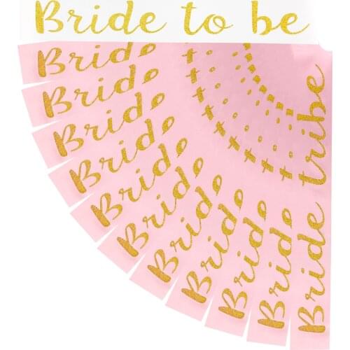 Bride To Be Sash Hen Party Decoartion Pink Color Bride Tribe Bachelorette Party Decoration For Team Bride Bridesmaid