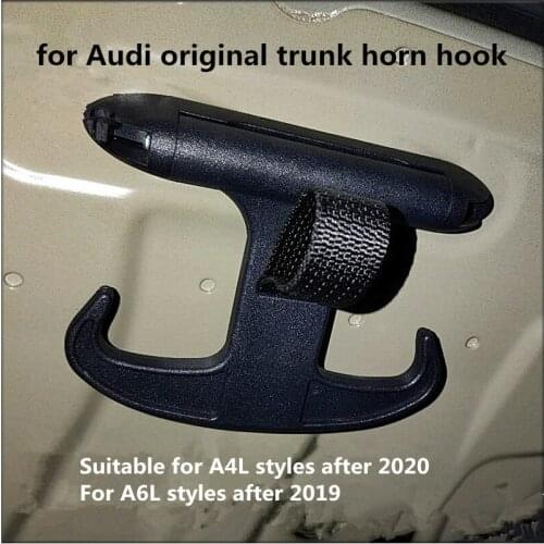 For Audi A4L A6L original trunk horn hook snap-on black rope with damping