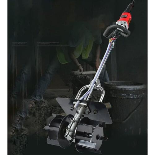 Electric Concrete Mixer 220V Construction Cement Mixing Machine Speed Adjustable Mortars Paint Mud Grout Stirrer Machine