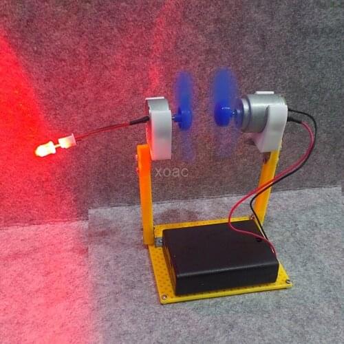 Electric Generator Motor Energy Wind Turbine Power Mini Kids LED Education DC AC In Stock M10 dropship Energy Wind Turbine Power