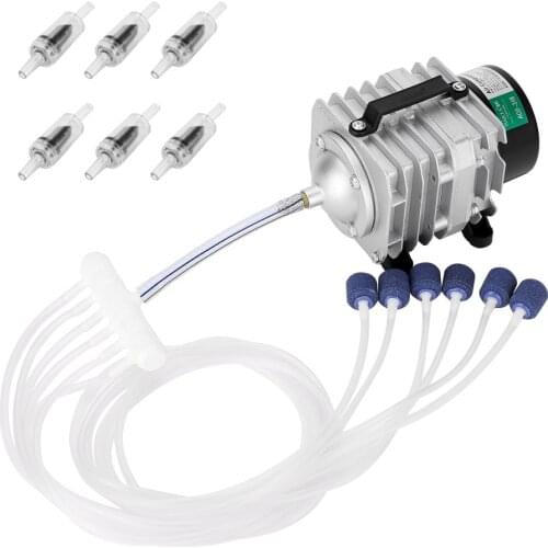 Electromagnetic Air Pump Fish Pond Oxygen Pump Compressor for Aquariums Fish Tank and Hydroponic Systems ACO-318