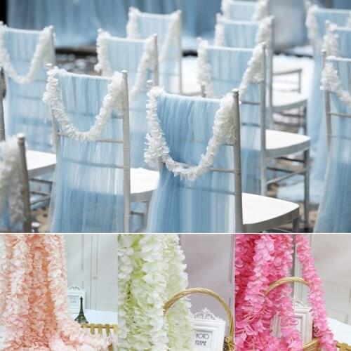 100Pcs Artificial Cherry Blossom Vine Silk Flowers Sakura for Party Wedding Ceiling Decor Fake Garland Arch Lvy DIY Party Decor