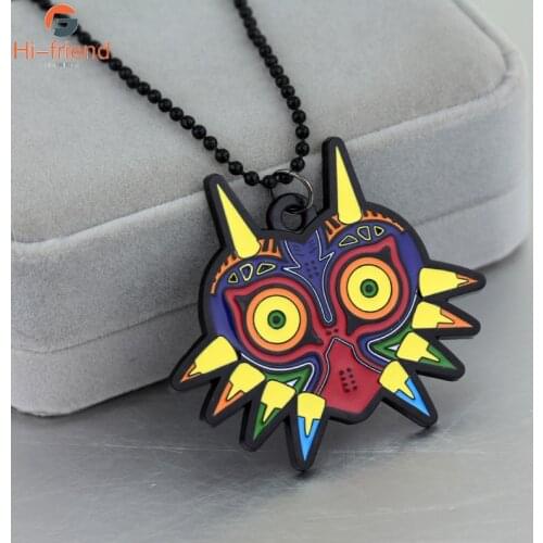 Creative Owl Badge Necklace Sword Z Triangle Metal Necklace for Women Man Party Gift Cosplay Prop Jewelry Accessories