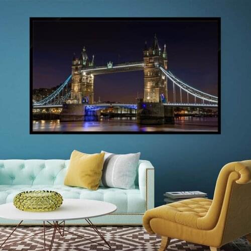 London Bridge night Canvas Art Paintings For Living Room Bedroom Posters And Prints Wall Poster Home Decor