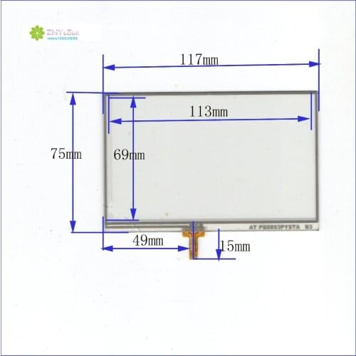 AT PQ0853PYSTA 5inch 4 lins Resistance Touch Screen glass touchsensor 117*75 touchglass digitizer GLASS this is welding type