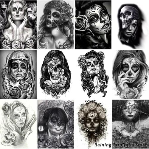 5D Diy Diamond Painting Embroidery Skeleton Girl Full Square/round Drill Rhinestone Cross Stitch Kits Mosaic Pictures Home Decor