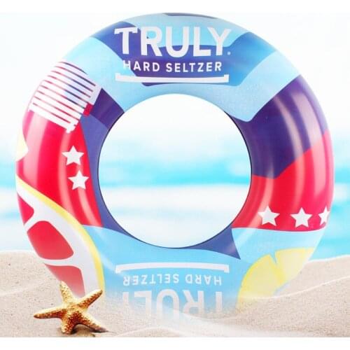 Inflatable Lifebuoy Swimming Ring Adult Thicken Contrasting Color Mens and Womens Swimming Ring Childrens Swimming Ring