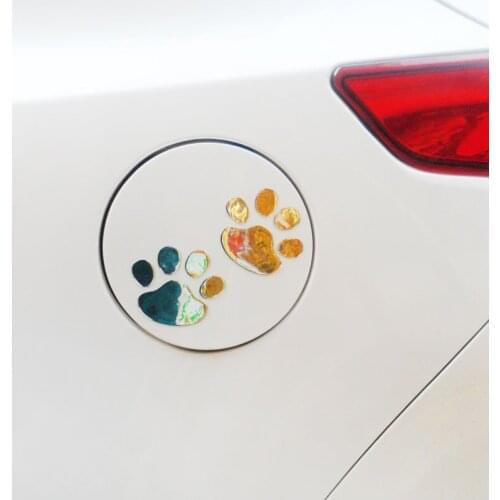 2pcs/set car stickers 3D animal dog cat bear footprint decal for Audi A-series C-series S-series SQ-series RS-series Q3 Q5 SQ5 Q