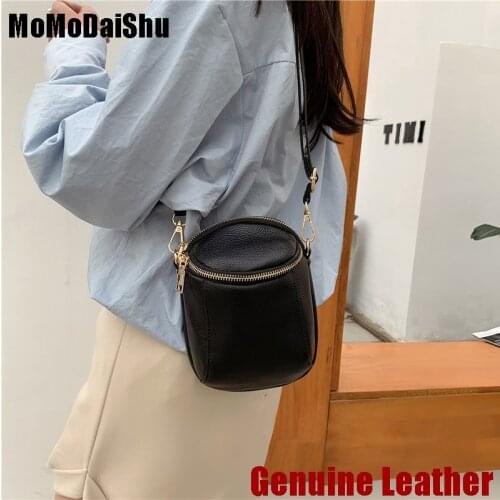 Genuine Leather 2021 New Small Bag Mini Female Fashion Mobile Phone Chain Shoulder Bag Ladies Messenger Bags