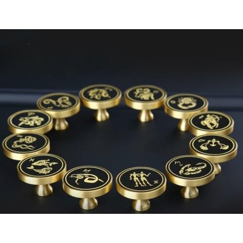 Nordic creative light luxury constellation wall hanging wall decoration hook coat hook pure copper coat hook single brass hook