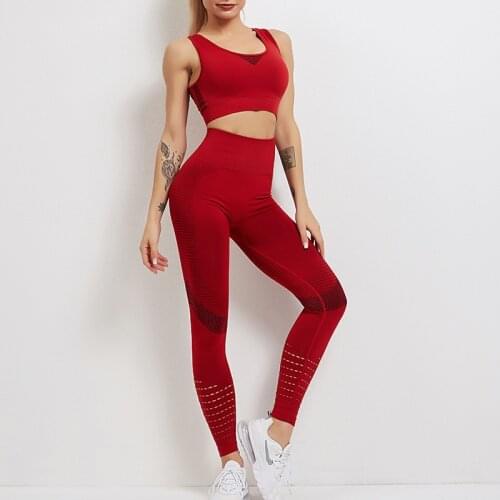 New version of elastic slim sports vest yoga suit female plus size beautiful back running fitness yoga sports fitness suit