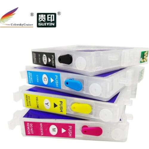 RCE431-441-454) refillable refill ink cartridge for Epson T0441 - t0444 44 stylus CX6600 CX4600 C64 C66 4pcs/set