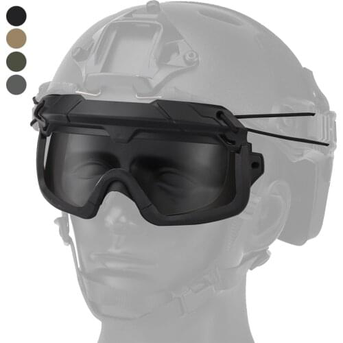 Tactical Airsoft Paintball Goggles Safety Protection Glasses Windproof Anti Fog CS Wargame Goggles for Tactical Military Helmet