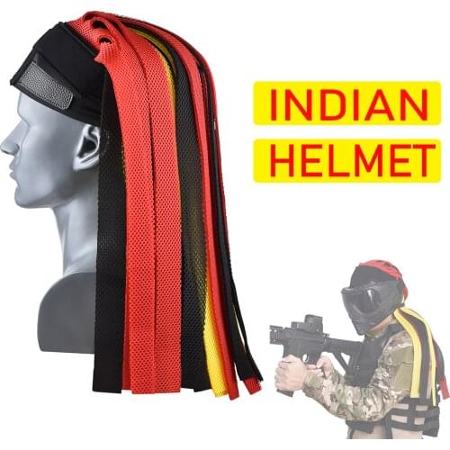 Tactical Headgear Military Hunting Airsoft Paintball Accessories Indy Dirty Braided Forehead Helmet Mask Cosplay Movie Props