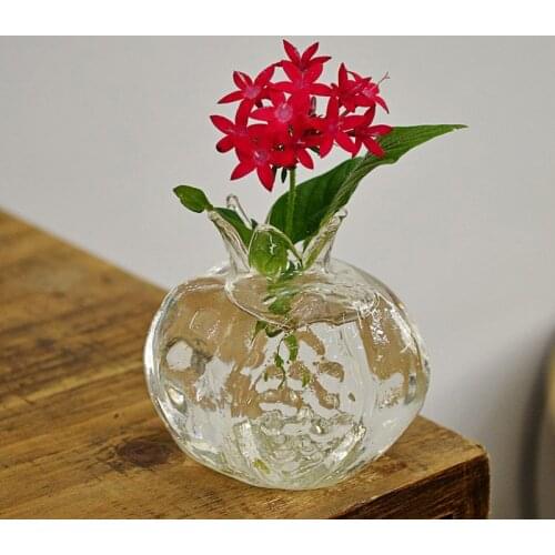 Flower vase transparent Table Decorative Glass Table Vase for Floral Arrangements Weddings Home Decor or Office Vase for Flower