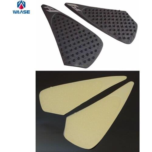 Waase Tank Pad Protector Sticker Decal Gas Knee Grip Traction Pad Side For Yamaha YZF R1 2004 2005 2006