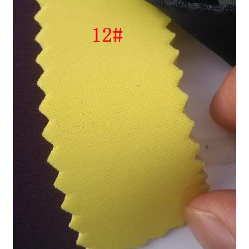 Yellow lycra fabric coated SRB Neoprene rubber fabrics 2.5MM thickness