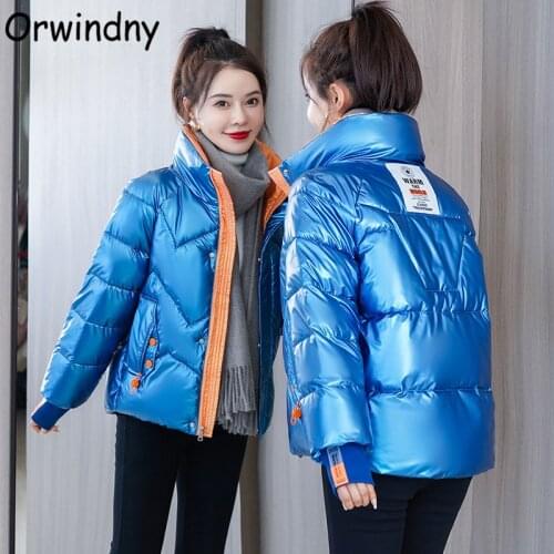 Orwindny Women Winter Parka Windproof Short Jackets Snow Wear Waterproof Warm Coats Mandarin Collar Clothing S-3XL For Students