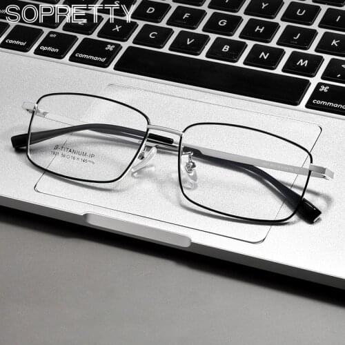 11g) Ultra-light Myopia High-end Business Glasses Frame ,Trend Men Full-frame β Titanium Frames Prescription Eyeglasses F1921