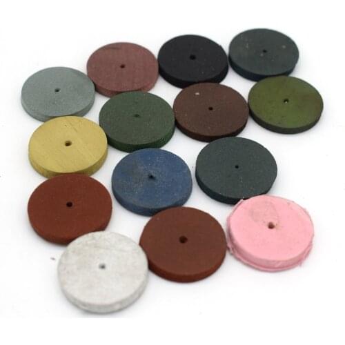 30PCS Rubber Polishing Wheel for Dental Jewelry Rotary Tool Polisher Mixed Colors 22X2MM