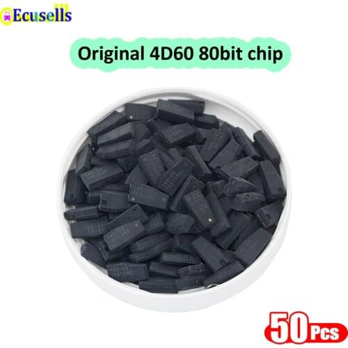 50pcs/lot Original 80BIT 80 Bit 4D60 chip auto Transponder car key Chip for Ford for Mazda