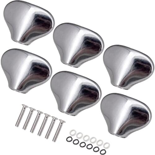 6Pcs Guitar Tuning Peg Caps Tuners Machine Head Replacement Tuner Buttons Handle Guitar Accessories