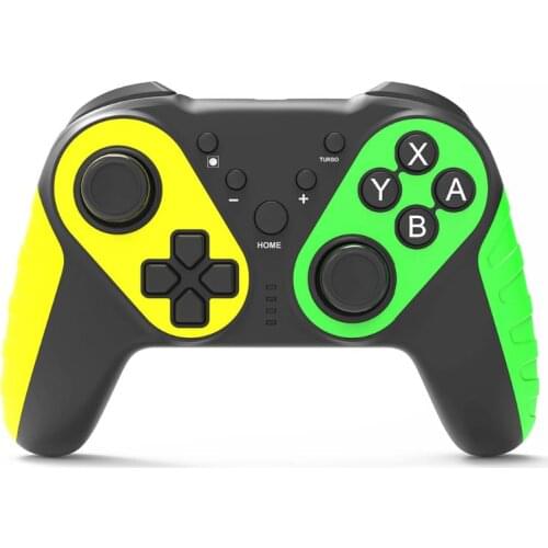 72XB Wireless Bluetooth Game Remote Controller Joystick 6-axis Gyroscope Turbo Vibration Game Console Gamepad for Switch Pro