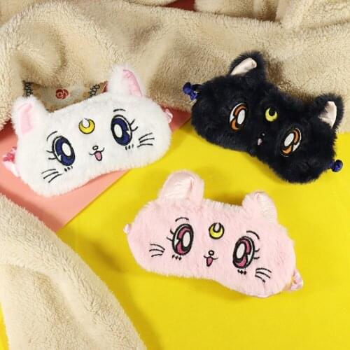Girls Sailor Moon Costumes Accessory Tsukino Usagi Costume Props Cosplay Luna Eye Mask Cute Kitty Blindfold Anime Prop For Adult
