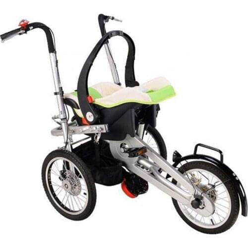 Carbon Steel Car Seat Baby Folding Taga Tricycle Strollers Trolley Child Taga Bike Strollers Kids Taga Bicycle Stroller Tricycle